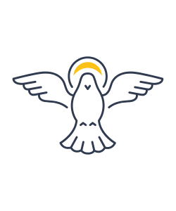 Dove symbolising the Holy Spirit